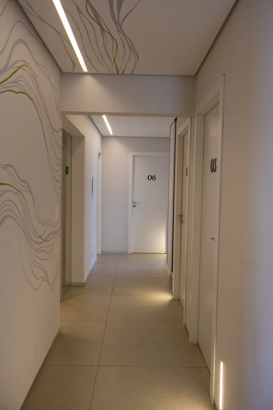 Corredor da Clínica Juliana Hypólito